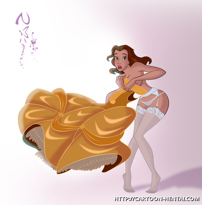 Belle And Ariel Nude Cartoon - Wow Belle have amazing lingerie â€“ Beauty And The Beast Hentai